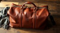 luxury leather travel bags