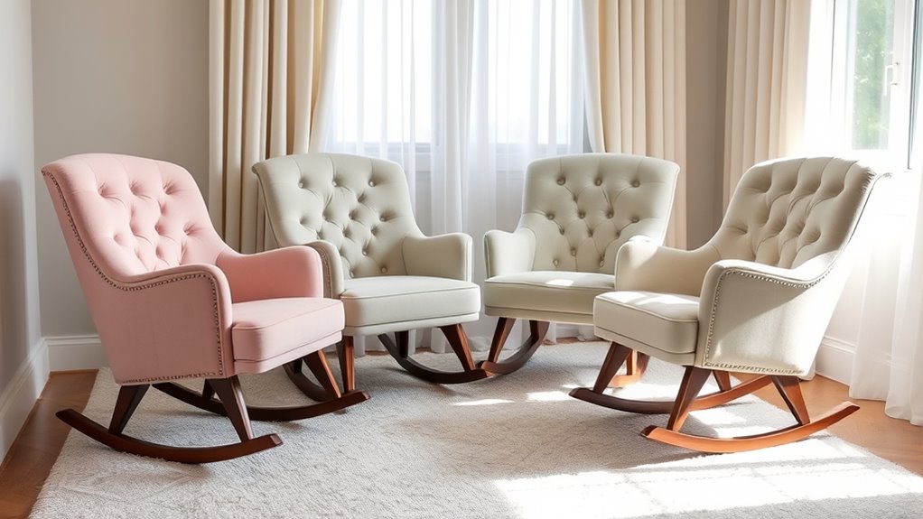 luxury nursery rocking chairs