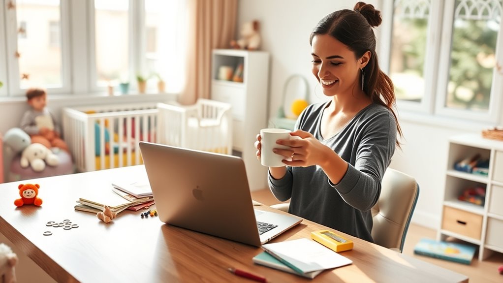 remote work motherhood balance