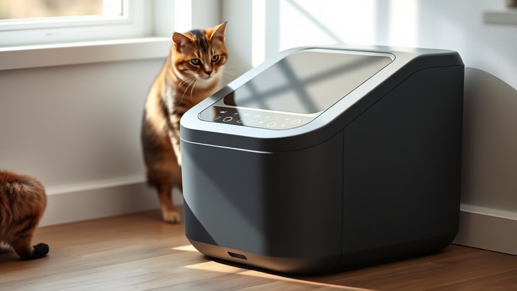 smart automated cat litter boxes