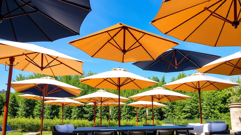top stylish durable patio umbrellas