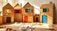 transforming boxes into playhouses