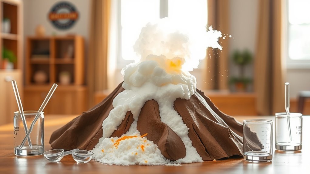volcano eruption baking soda
