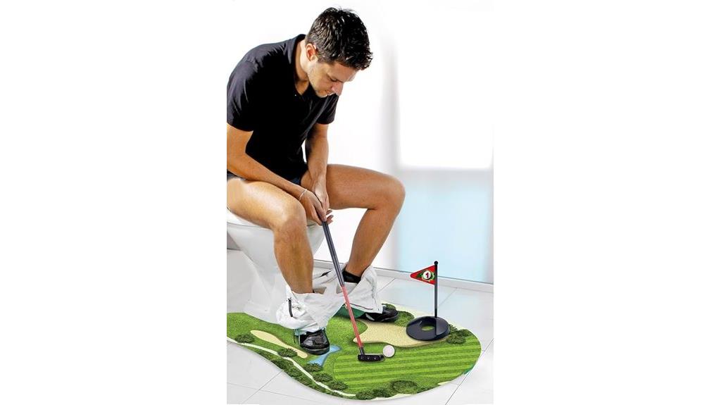 bathroom mini golf fun