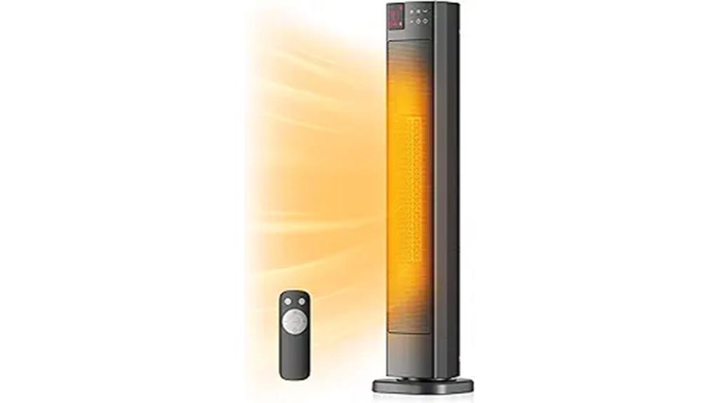 ceramic tower heater adjustable