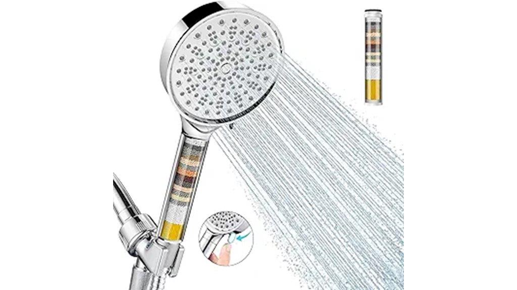 high pressure shower with multiple spray modes