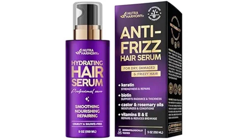 hydrating hair serum details
