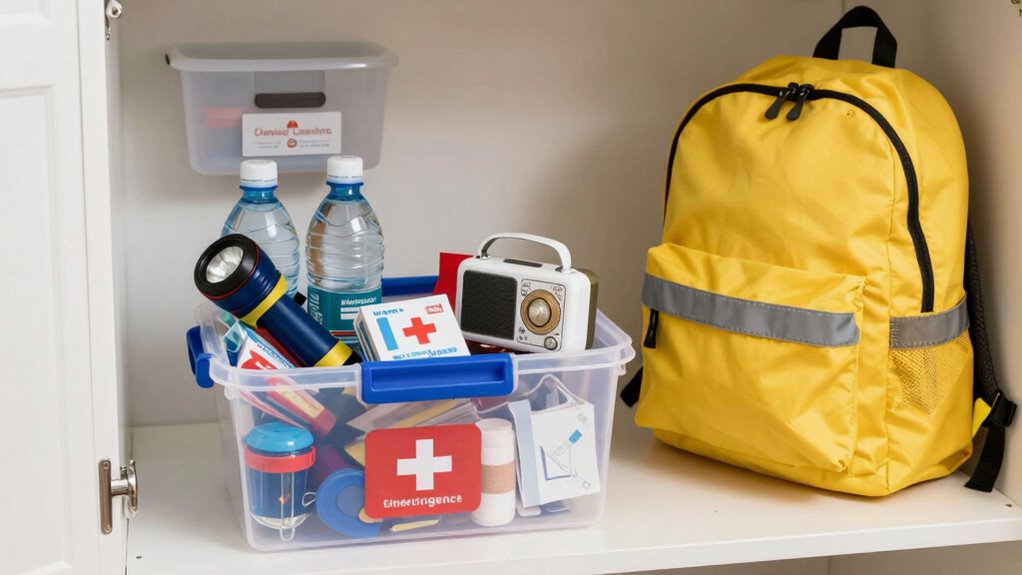 accessible visible emergency storage