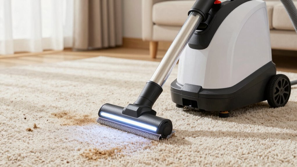 avoid over wetting carpets