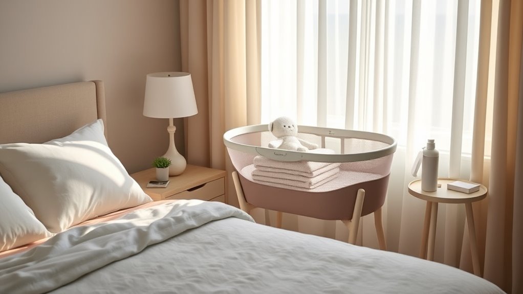 c section bedside bassinet features