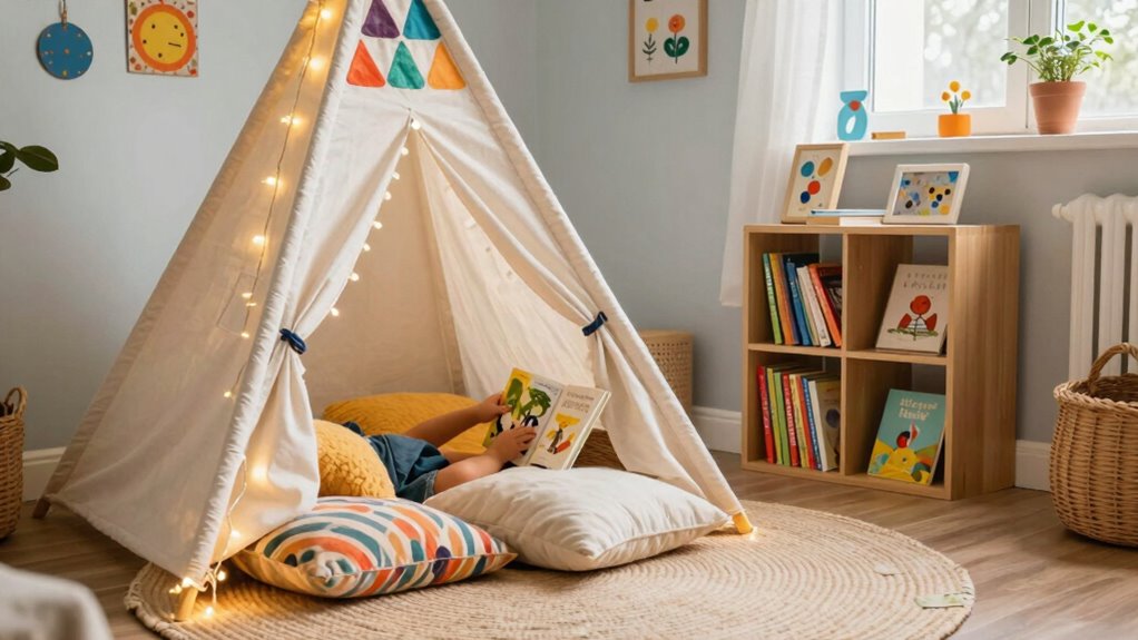 child designed reading nook