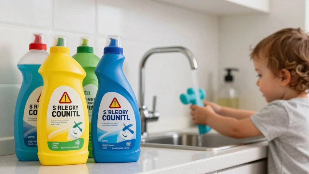 child safety with cleaning products