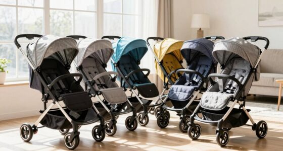 compact double strollers selection