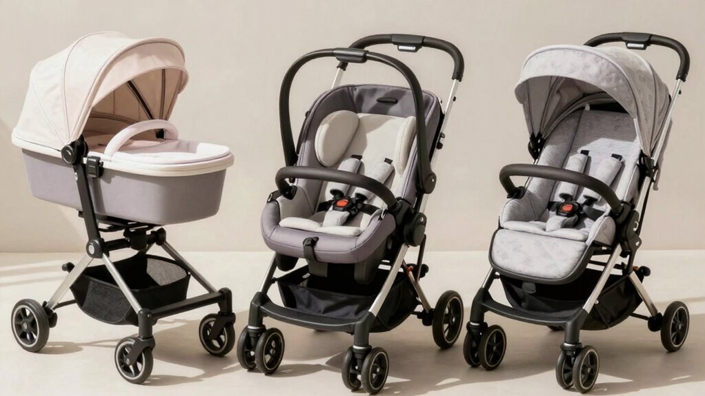 comparing newborn stroller options