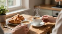 couples homemade morning coffee