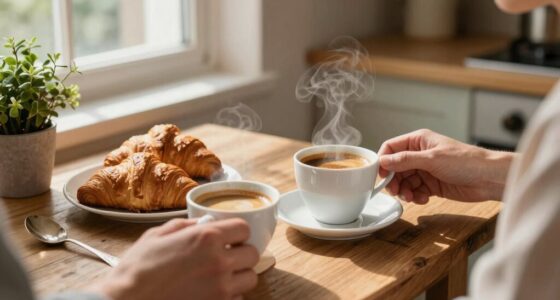 couples homemade morning coffee