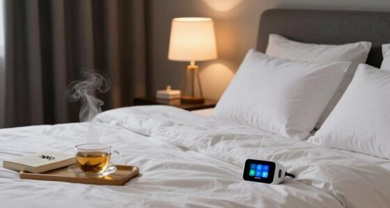 create calm nighttime setting