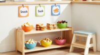 create kid friendly snack station