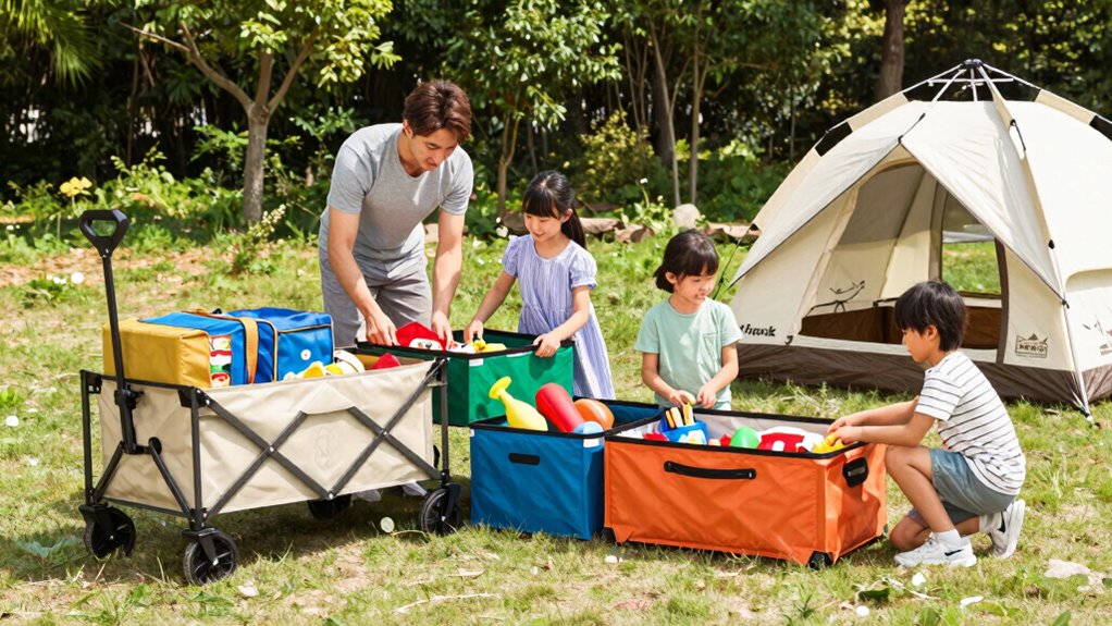 flexible organized camping storage