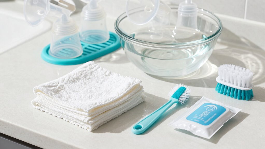 gather cleaning supplies beforehand