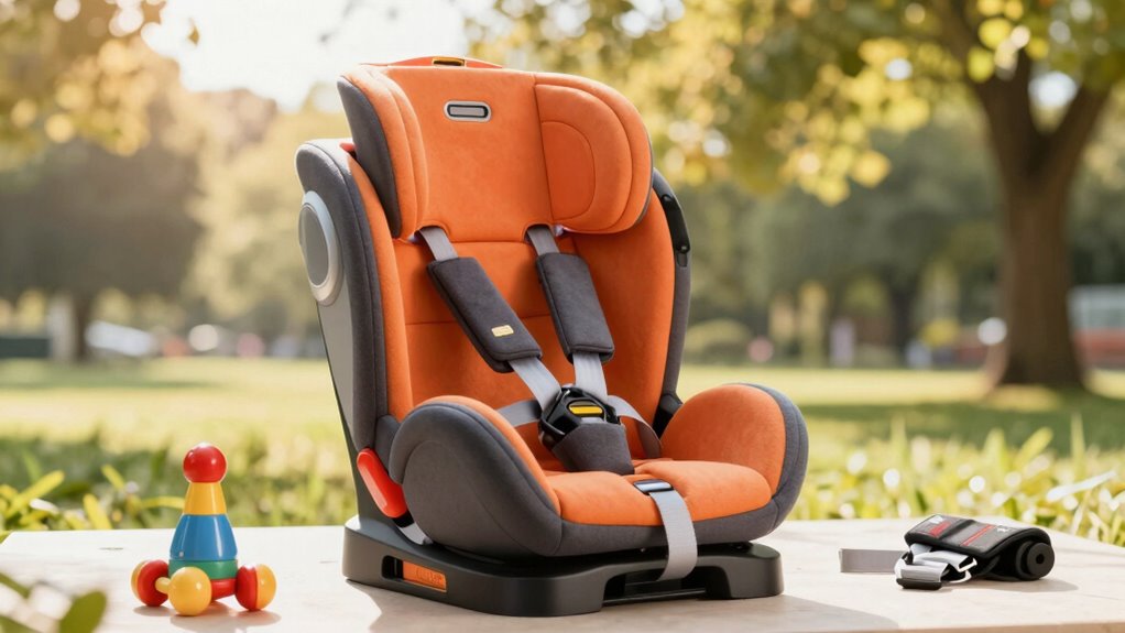 high back booster seat selection