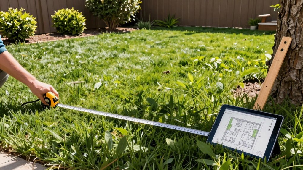 measure yard accurately first