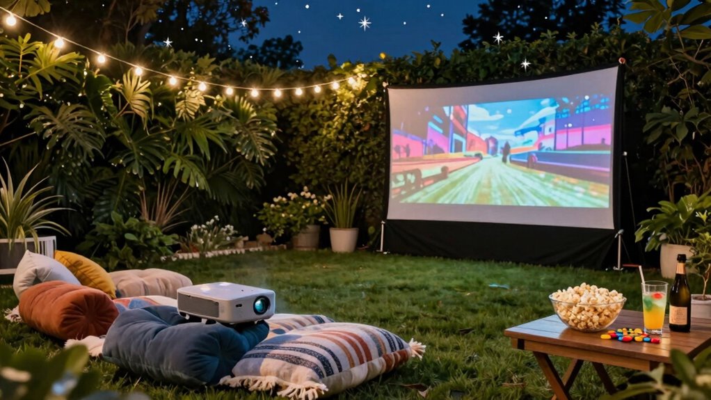 optimize outdoor cinema setup