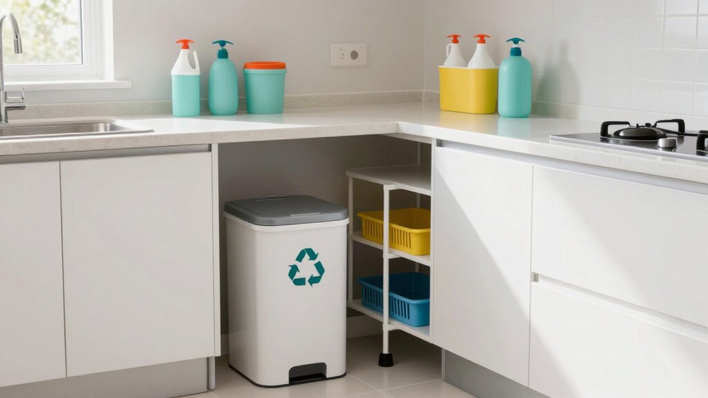 organized cleaning waste zone