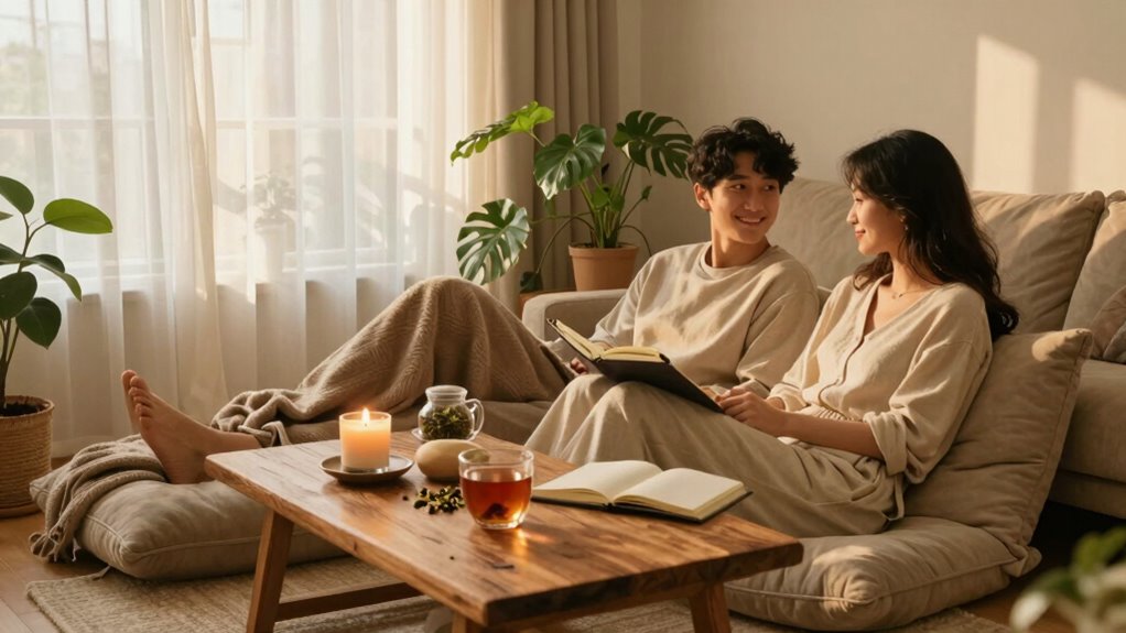 reconnect through calming shared activities