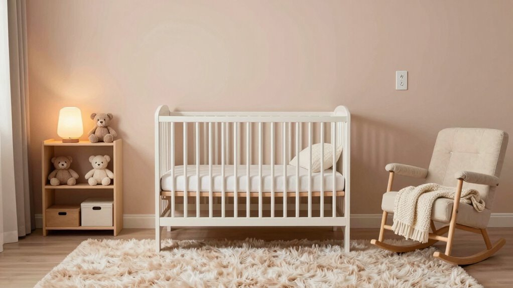 safe cozy nursery setup