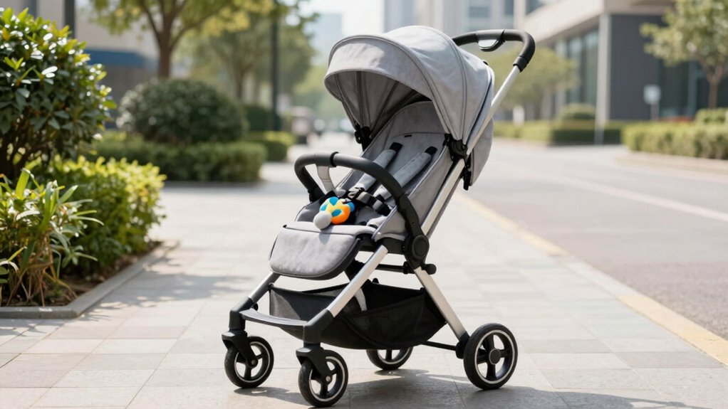 secure stable stroller storage