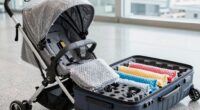 securely pack stroller for travel