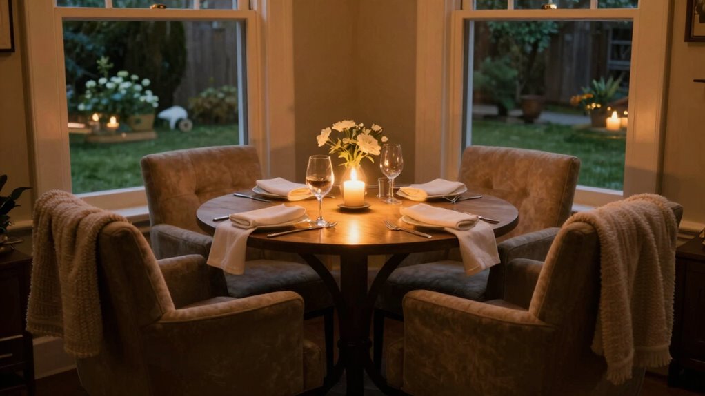 simple cozy intimate evening