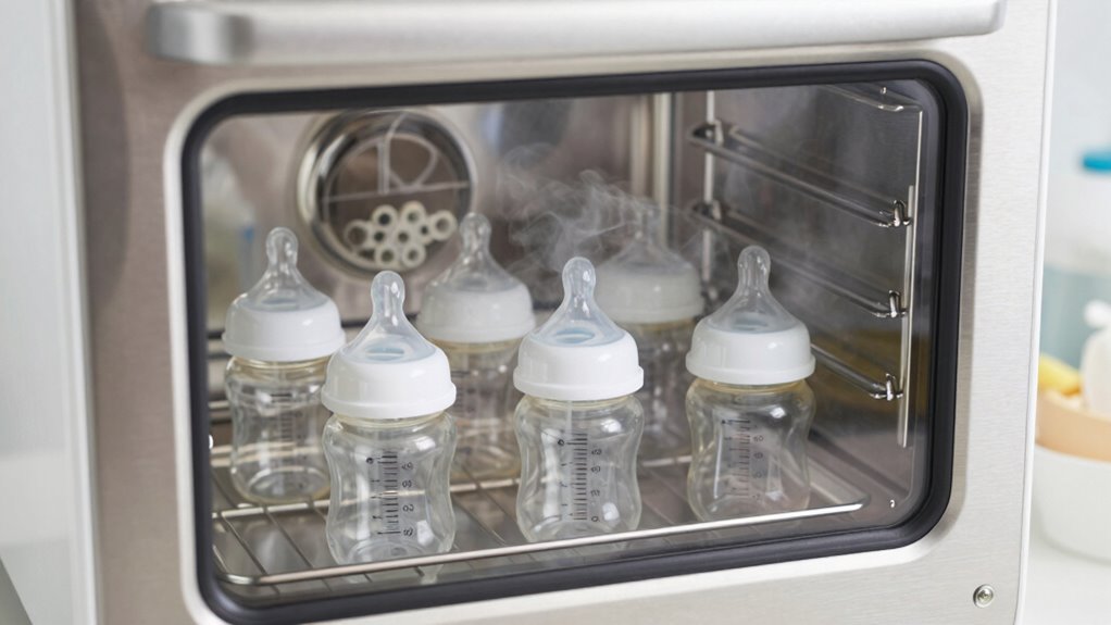sterilize bottles regularly early