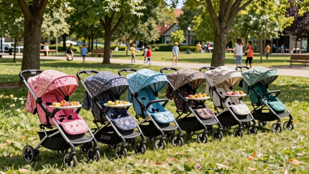 stroller wagons with snacks