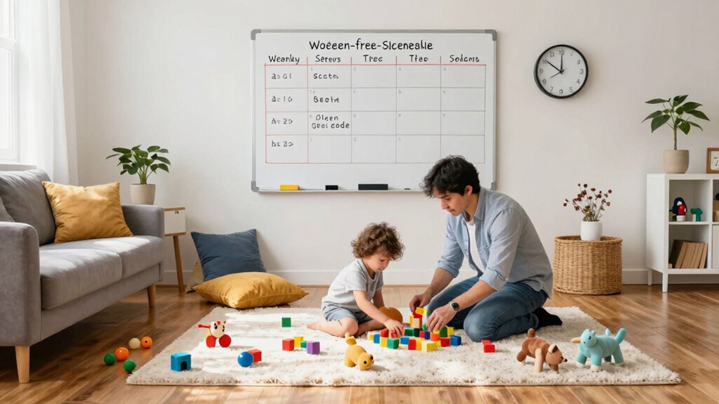 tailored screen free play routine