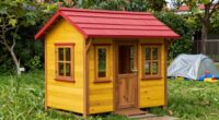weatherproof outdoor playhouse setup