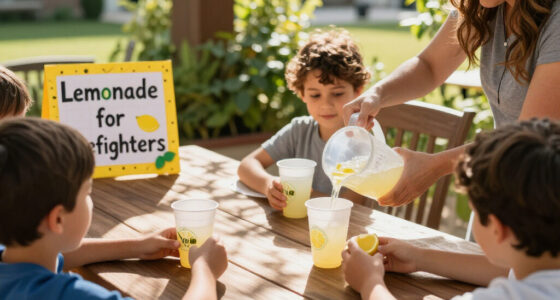 Kids Support Springville Volunteer Fire Company With A Lemonade Stand